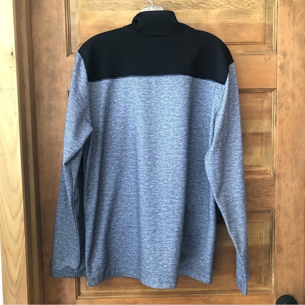 AND1/ Mens / Sleet Heather Gray/  black track jacket / Size M